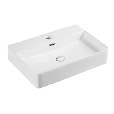 Obrázok produktu pre Mereo Keramika - Umývadlo na dosku, 600x430 mm, s prepadom, otvor na batériu, biela UC604212