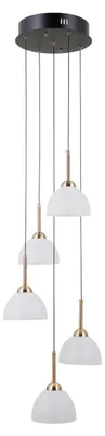 Zdjęcie produktu dla Lampa wisząca LED MONTIELA czarna matowa 25W Ciepła biel 1286lm metal wym:120x33,5x33,5cm IP20 Italux