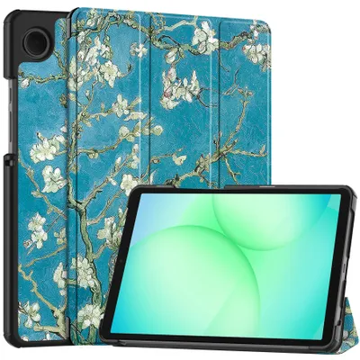 Imagen del producto de Funda 2 en 1 con protector de vidrio para Samsung Galaxy Tab A11+ 2025, Tab A9+ de 11 pulgadas (modelos X210, X230). Estuche delgado para tablet con función de soporte y función de encendido/apagado automático