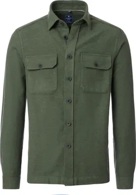Produktbild von REDMOND Herren Flanellhemd Langarm Kent Comfort Baumwolle Grün 3XL