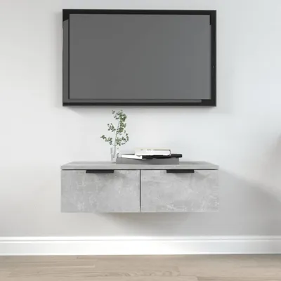 Produktbild von "WINTER SALE"Wandschrank Betongrau 68x30x20cm Holzwerkstoff Promotion414608 - Schränke & Zubehör