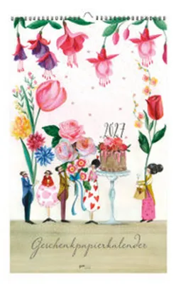 Produktbild von Geschenkpapierkalender Blumen 2027