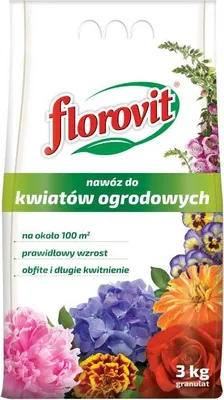 Zdjęcie produktu dla Florovit nawóz granulowany do kwiatów ogrodowych worek 3kg