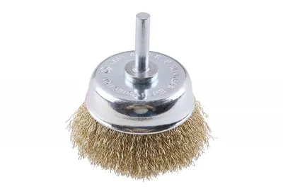 Produktbild von Topfbürste 65 mm, gewellter Draht 0,25 mm, zum Polieren, Entrosten, Entgraten