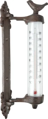 Produktbild von Esschert Design Wandthermometer Vogel in Giftbox; BR20; 5,4x9,4x27,3 cm