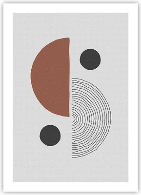 Produktbild von Poster - Poster ohne Rahmen - Abstraktion Figuren Geometrisch - 50x70 cm - Wand Bild - Wanddeko - Wandbilder - Kunstposter - Wandposter - Bilder - Kunstdruck - Wandbild - P2XPA50x70-4153