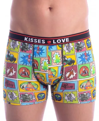 Immagine prodotto di Slip uomo modello boxer con fantasia, tessuto di cotone elasticizzato, modello KLB5
