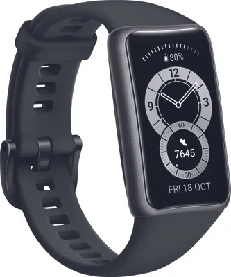 Obrázok produktu pre Huawei Band 6, Náramok na sledovanie aktivity, 3,73 cm (1.47"), AMOLED, 180 mAh, Vodeodolný, Čierna