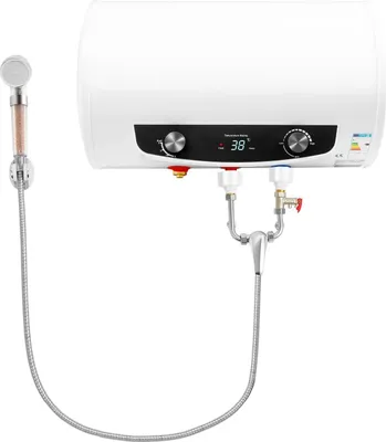Immagine prodotto di Scaldabagno elettrico - Montaggio a parete 35 l - 2000 W - 220 V - Attacco G1/2 - Per rubinetto - Beige