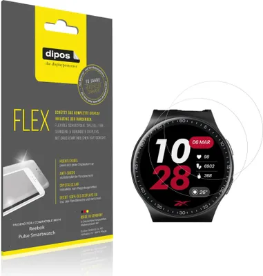 Image de 2x Film de protection d'écran pour Reebok Pulse Smartwatch, recouvre 100% de l'écran, dipos Flex