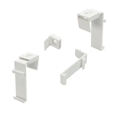 Produktbild von rewagi® 1 Set Klemmträger Klemmfix verstellbar für DUO-Rollo & Rollo, weiß