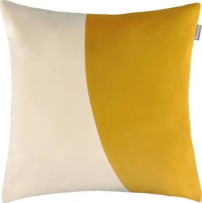 Produktbild von MUSTERRING Zierkissenhülle, Dekokissenhülle DUO Curry 45 x 45 cm