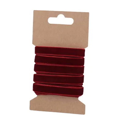 Samtband Zierband 3m bordeaux