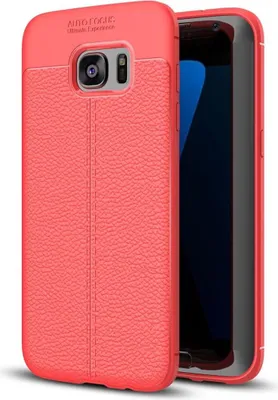Produktbild von Handy Hülle Schutz Case für Samsung Galaxy S6 Cover Rahmen Etui Rot