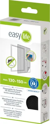 A box of fly screens for windows.