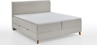 Produktbild von Meise Möbel Memphis Boxspringbett Holzfuß 100% Polyester Beige