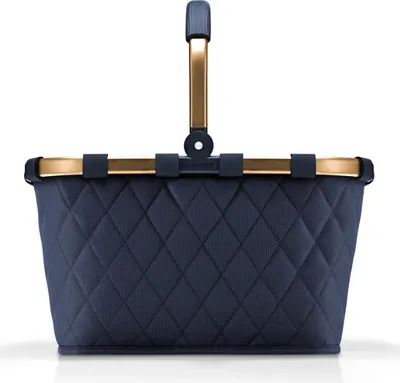 Immagine prodotto di reisenthel cestino per la spesa Carrybag Rhombus Frame Midnight Gold blu scuro