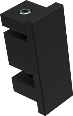 Produktbild von Interdeco Endstücke / Zierabschlüsse für Gardinenstangen mit 14 x 35 mm Schwarz, Typ Paxo (Kappe), Pack. 2 Stück