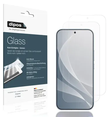 Immagine prodotto di 2x Pellicola Protettiva per Xiaomi 17 Max Protezione opaco Vetro Flessibile 9H dipos