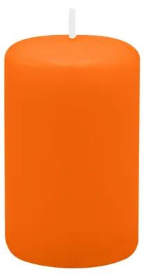 Produktbild von Stumpenkerzen 80 x Ø 50 mm, Mandarin Orange, 16 Stück