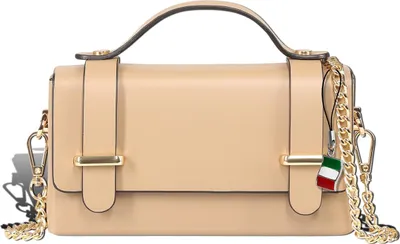 Produktbild von Florence Damen Handtasche Tasche taupe dunkelbeige Leder Größe 19x5x10 D2OTF841I6