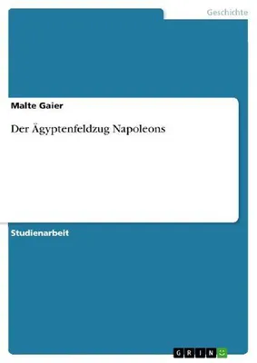 Produktbild von Der Ägyptenfeldzug Napoleons