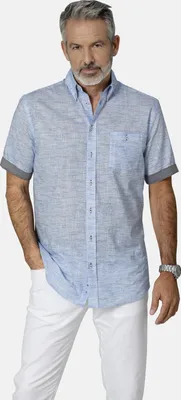 Produktbild von Babista Kurzarmhemd MILANZETTI Herren A628 blau 45/46
