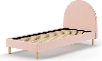 Produktbild von FURNLUX Kids Einzelbett Moon Pink 90x200cm / Hauptfarbe: Rosa / Abmessungen: 97 x 212 x 107 cm