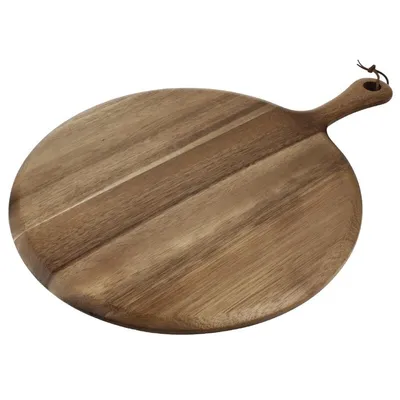 Produktbild von Olympia rundes Servierbrett Akazienholz mit Griff 33cm