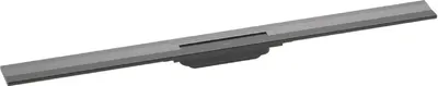 Produktbild von Duschrinne RainDrain Flex kürzbar Wandmontage 1000mm brushed black 1000 mm brushed black