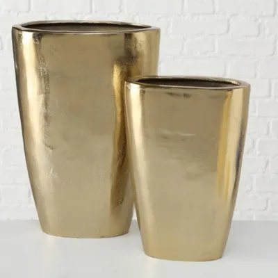 Produktbild von Boltze Gruppe Padina Deko-Vase gold 56 cm ( 1 Stück )