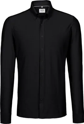 Produktbild von HAKRO Hemd Natural Stretch Regular Regular Fit Gr. M schwarz