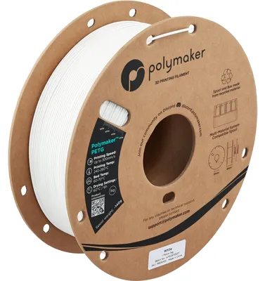 Image de Polymaker PETG blanc 1,75 mm 1 kg