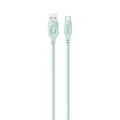 Produktbild von Usams Kabel Usb-C 6A 1,2M Port Display Schnellladung Lithe Serie Grün/Grün Sj568Usb04 (Us-Sj568)