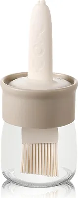 Produktbild von Soßen- und Ölflasche mit Silikonpinsel für die BBQ-Küche - 6,8 Unzen (200 ml)