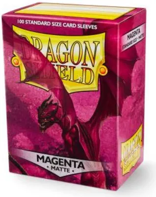 Produktbild von Dragon Shield - Standard Sleeves - Matte Magenta (100 Sleeves)