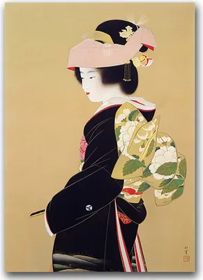 Produktbild von Poster - Canvas - Leinwand - 59,4 cm x 84,1 cm - Fotoposter - Leinwandkunst - Bride Uemura Shoen ukiyoe
