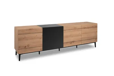 Produktbild von Finori Nola 57A Lowboard Artisan Oak/Schwarz