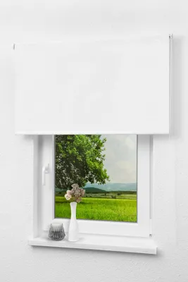 Produktbild von Lysel Outlet - Verdunkelungsrollo Blumenmuster Weiß, (B x H) 182.50cm x 190cm in weiß/weiß
