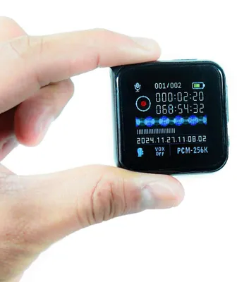 Productafbeelding van Professionele spionage-recorder met spraakgestuurde activatie (VOX) - MP3-speler, FM-radio
