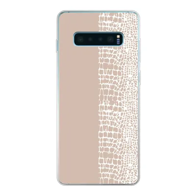 Produktbild von MuchoWow® Handyhülle Schutzhülle Hülle für Samsung Galaxy S10 Plus Schlange - Design - Rosa Silikon Softcase Handy Hülle - Schutzhülle
