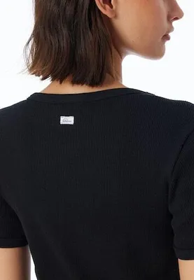 Produktbild von Schiesser Damen Shirt 1/2 - Greta Gr. 34  schwarz