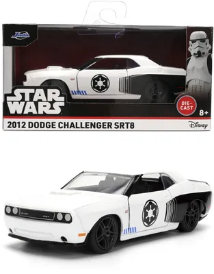 Image de Figurine Star Wars en métal, échelle 1:32, Stormtrooper, Dodge Challenger SRT8 (2012), assortiment de 6 pièces