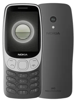 Produktbild von Nokia 3210 (2024), Balken, Dual-SIM, 6,1 cm (2.4"), 2 MP, 1450 mAh, Schwarz