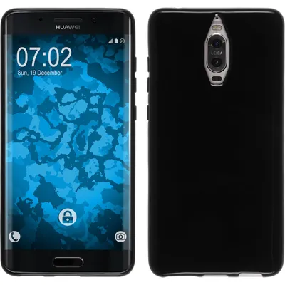 Produktbild von PhoneNatic Case kompatibel mit Huawei Mate 9 Pro - schwarz Silikon Hülle  + 2 Schutzfolien