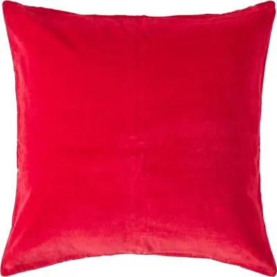 Produktbild von HOMESCAPES Samt-Kissenbezug in Rot, 60 x 60 cm
