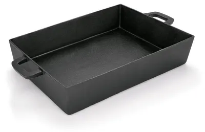 Produktbild von 2x Bräter mit Griffen 40 x 28 x 7,5 cm Gusseisen
