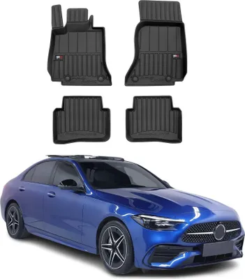 Obrázok produktu pre 2021-2025 Mercedes triedy C W206 Podlahové rohože TPE čierne 4 ks