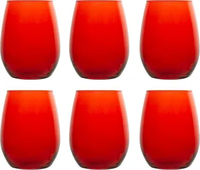 Produktbild von Packung mit 6 Amber Rosso Pasabache Gläsern à 35 cl