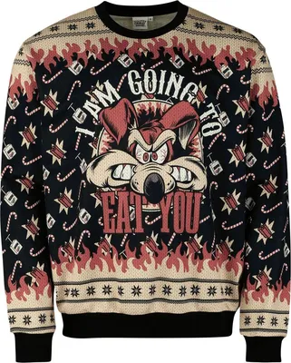 Produktbild von Looney Tunes Weihnachtspullover Herren Wile E. Coyote multicolor L